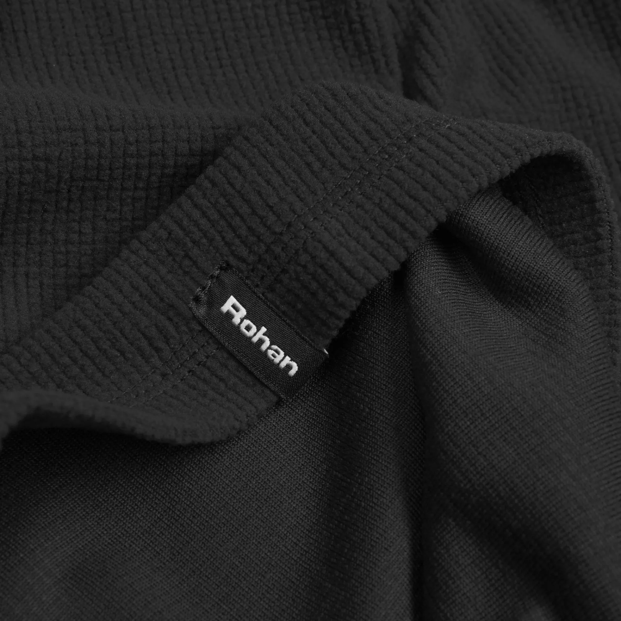 Men Rohan Stretch Microgrid Necktube Black