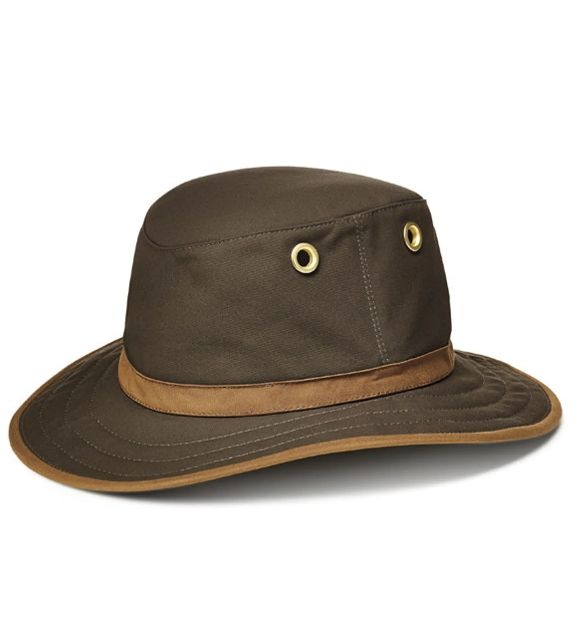 Men Rohan Tilley Twc7 Medium Curved Brim Outback Hat Olive