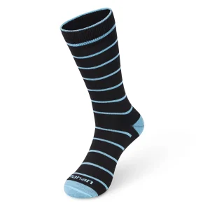 Women Rohan Women'S Alltime Socks Black/Teal Stripe