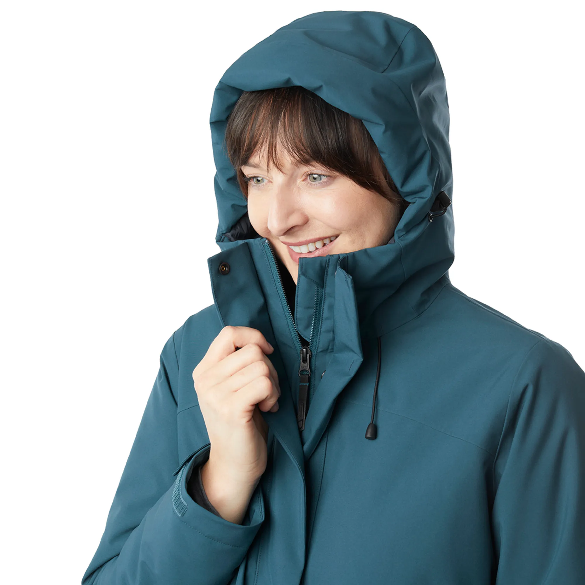 Women Rohan Women'S Aran Waterproof Jacket Teal Blue