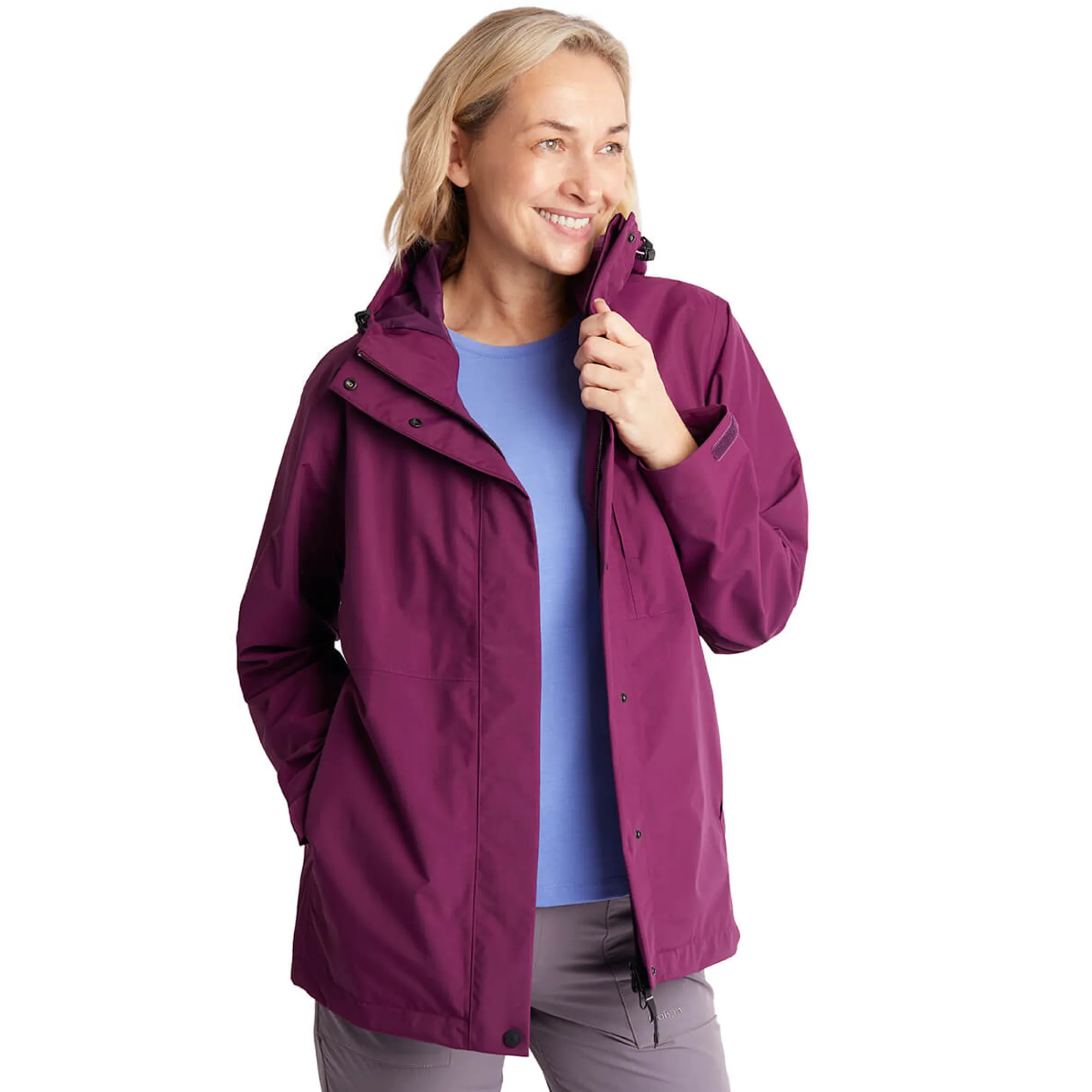 Women Rohan Women'S Brecon Waterproof Jacket Plum Purple