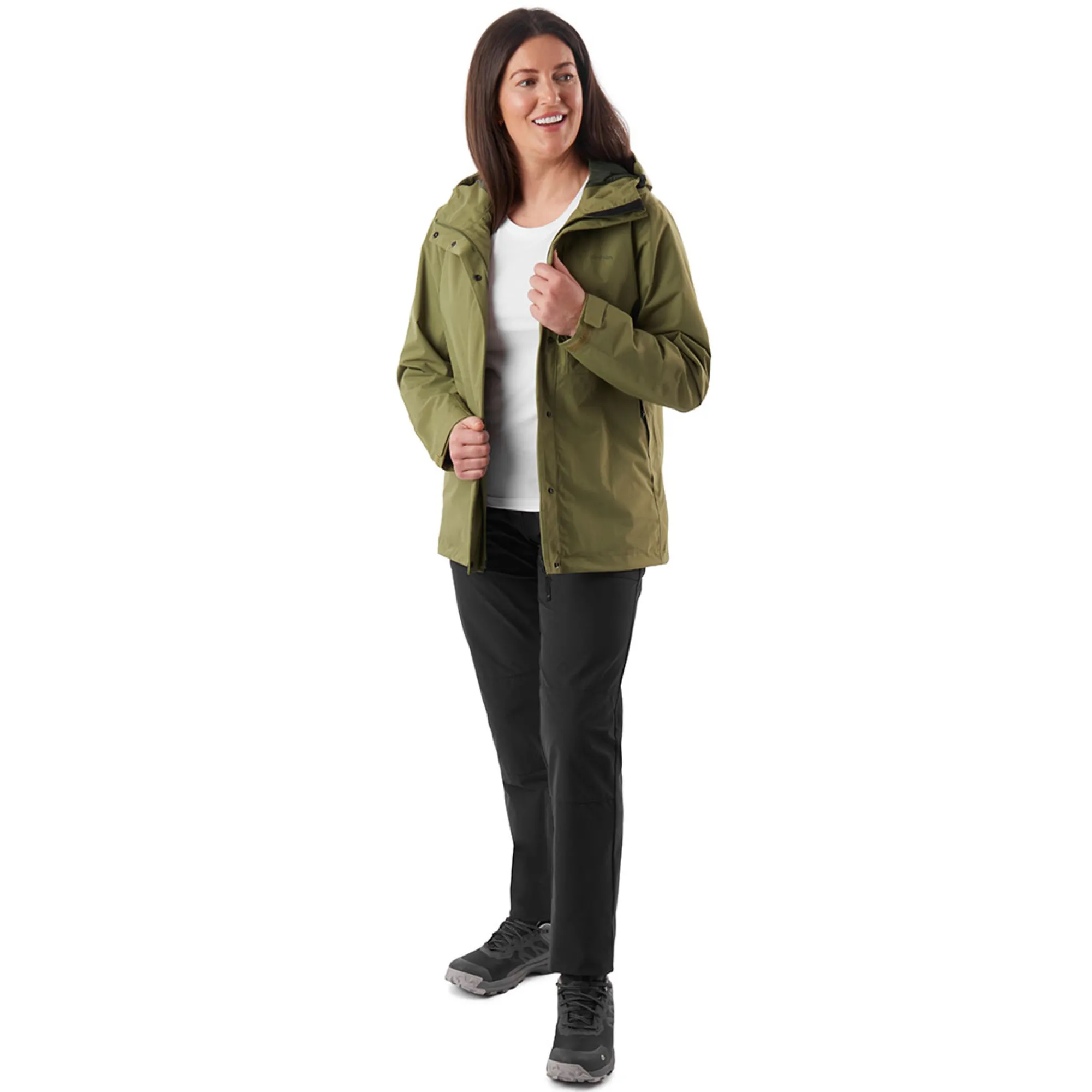 Women Rohan Women'S Brecon Waterproof Jacket Heath Green