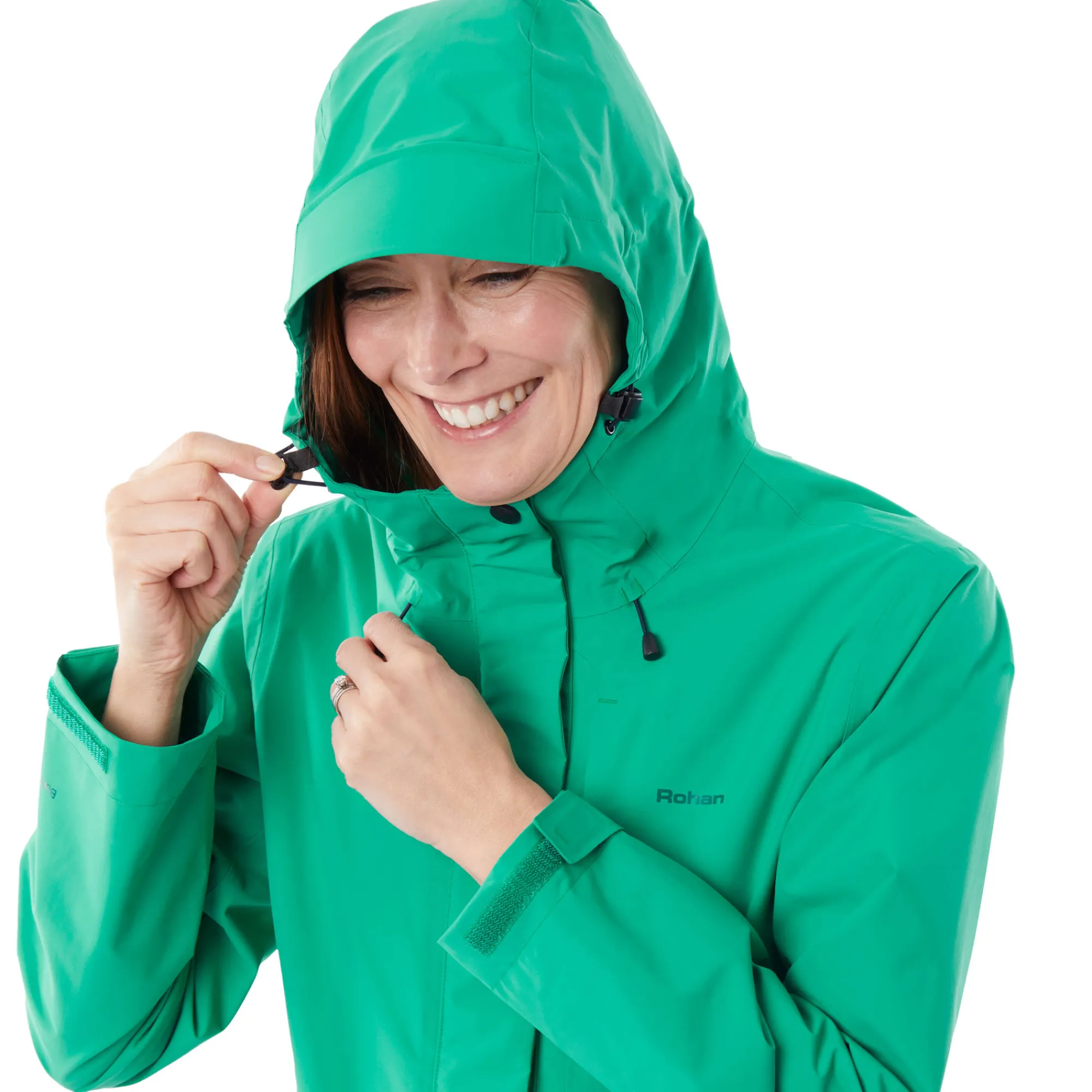 Women Rohan Women'S Brecon Waterproof Jacket Ascent Green