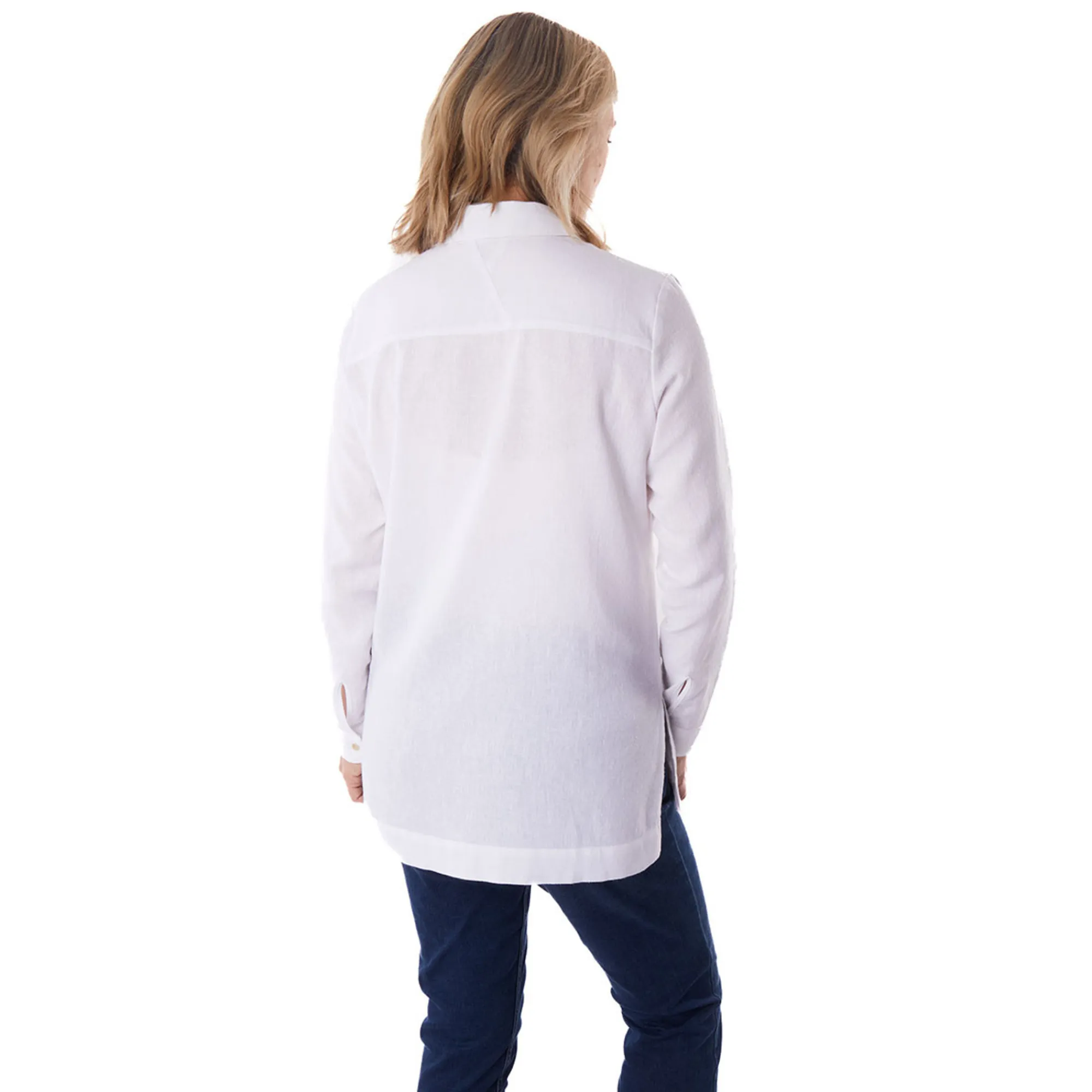 Women Rohan Women'S Brisa Linen Long Sleeve Shirt White
