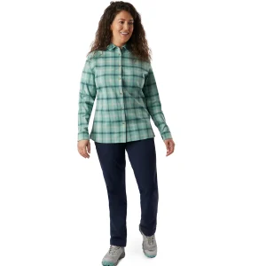 Women Rohan Women'S Cove Long Sleeve Shirt Venice Green Check