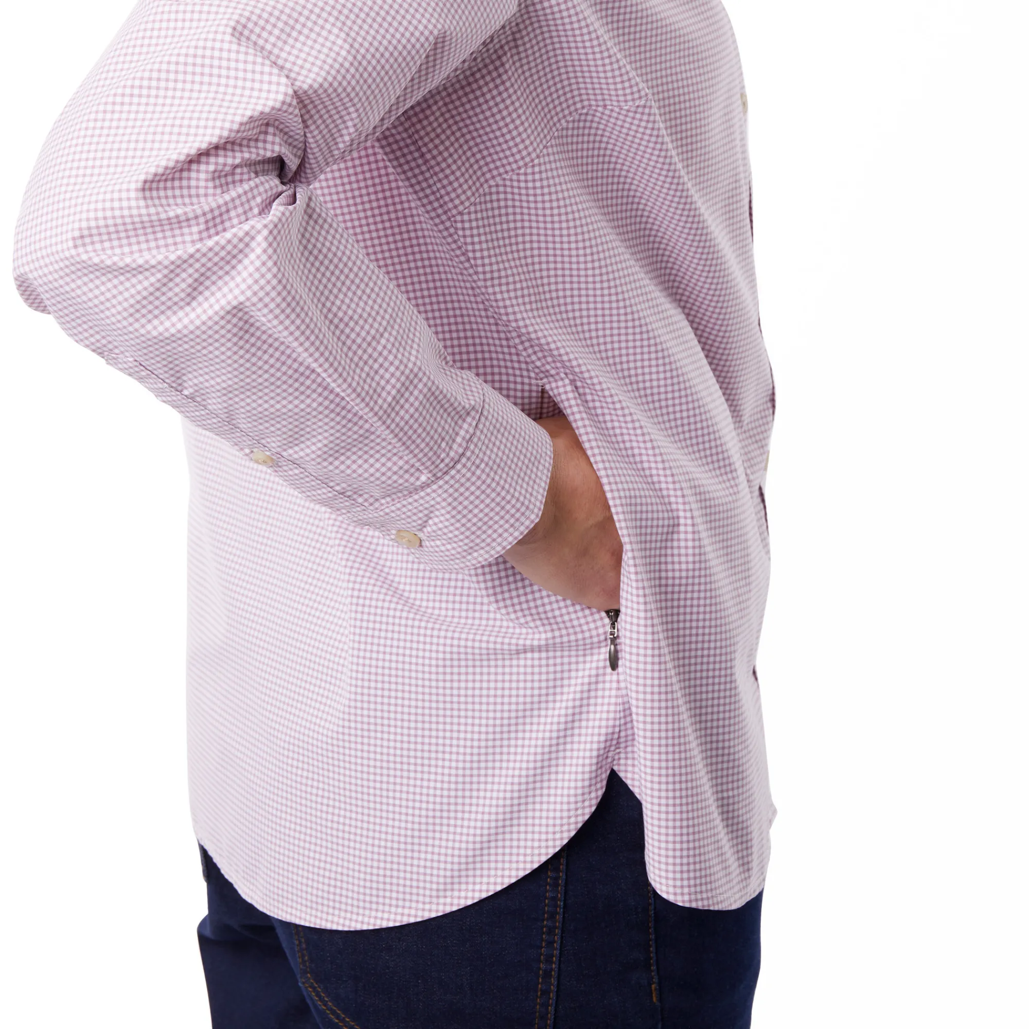 Women Rohan Women'S Eave Long Sleeve Breeze Lilac Gingham