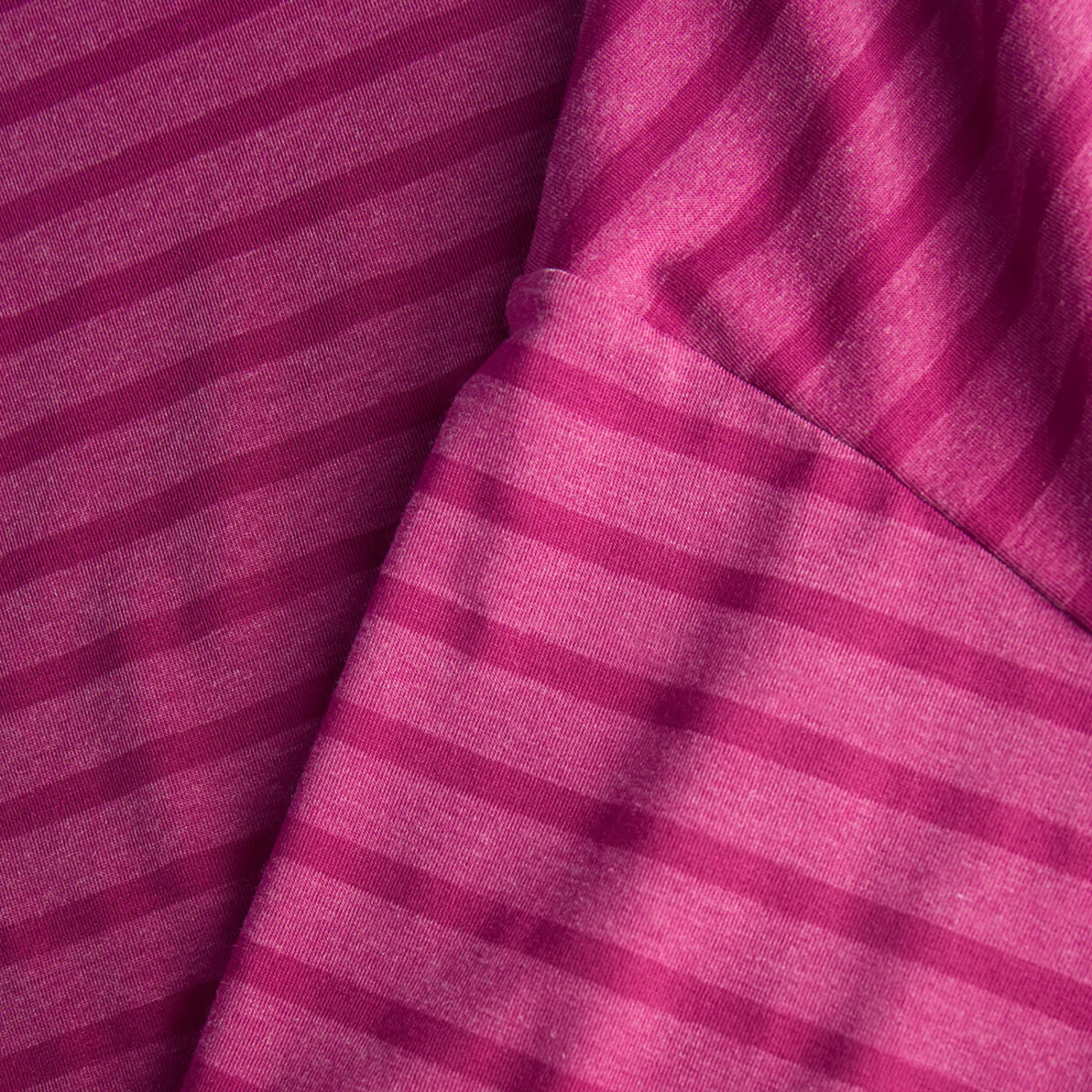 Women Rohan Women'S Harbour Sleeve Top Raspberry Pink Marl Stripe