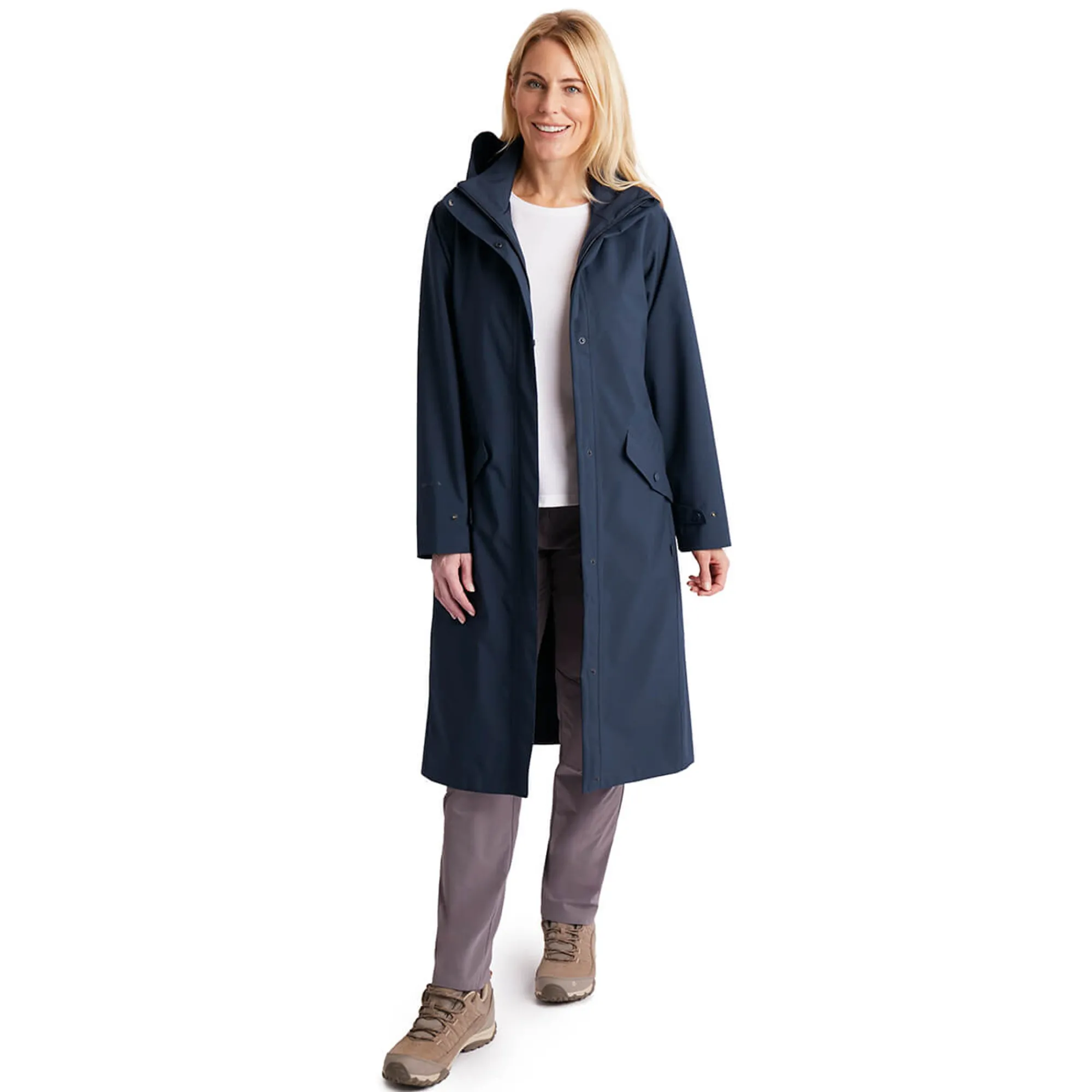 Women Rohan Women'S Hyde Waterproof Mac True Navy
