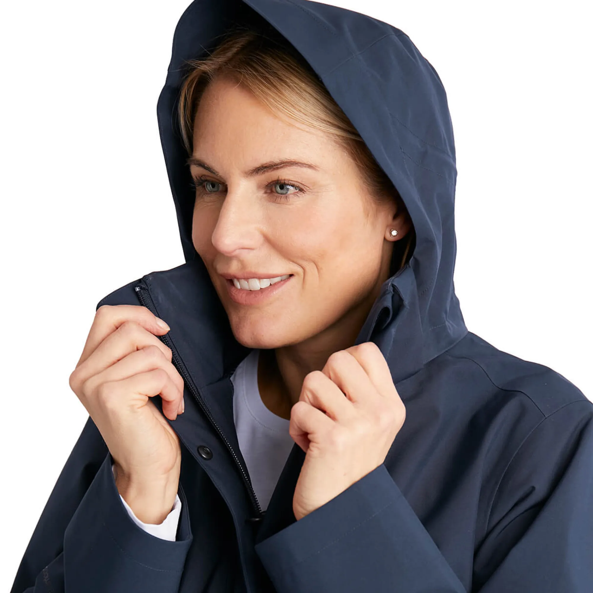 Women Rohan Women'S Hyde Waterproof Mac True Navy