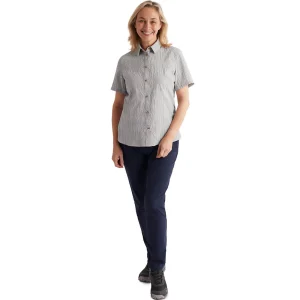 Women Rohan Women'S Isle Short Sleeve Shirt Mineral Grey Gingham