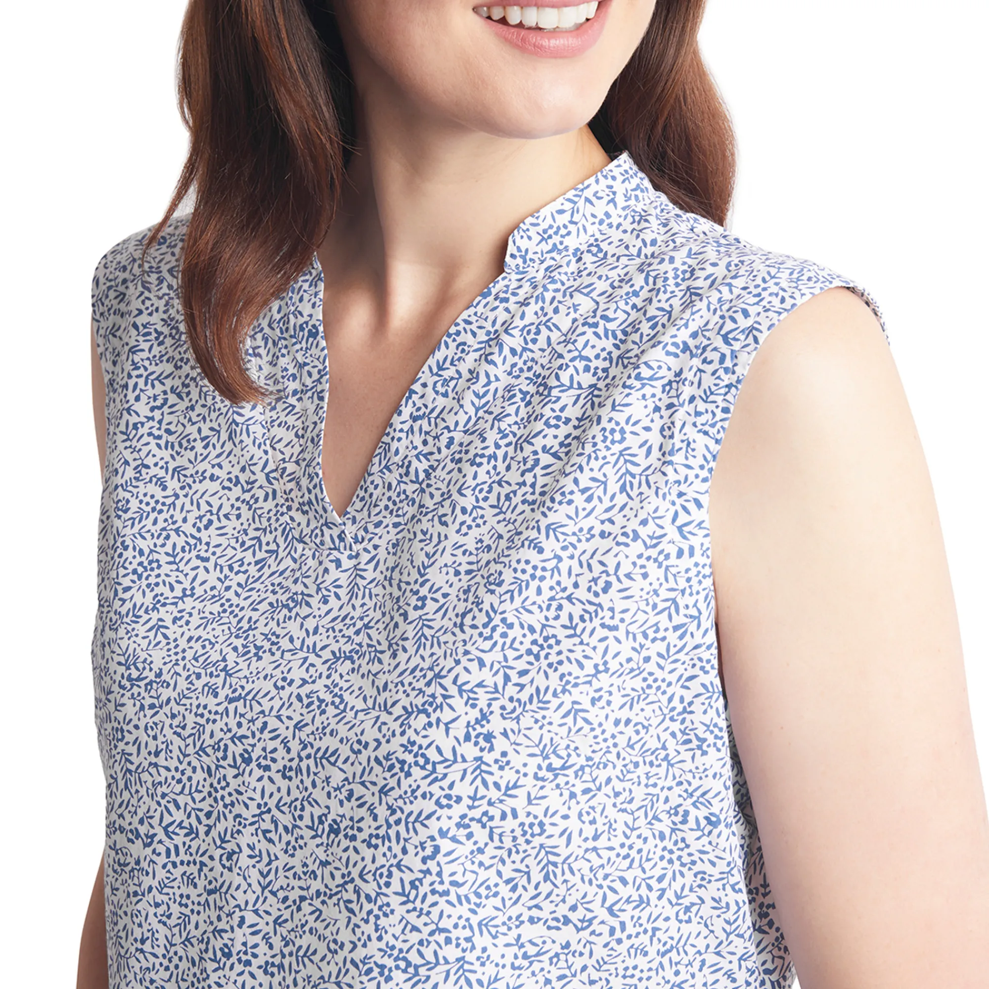 Women Rohan Women'S Marina Top Heather Blue Print