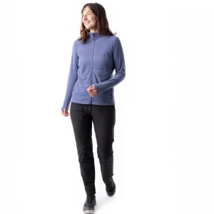Women Rohan Women'S Microgrid Fleece Jacket Heather Blue