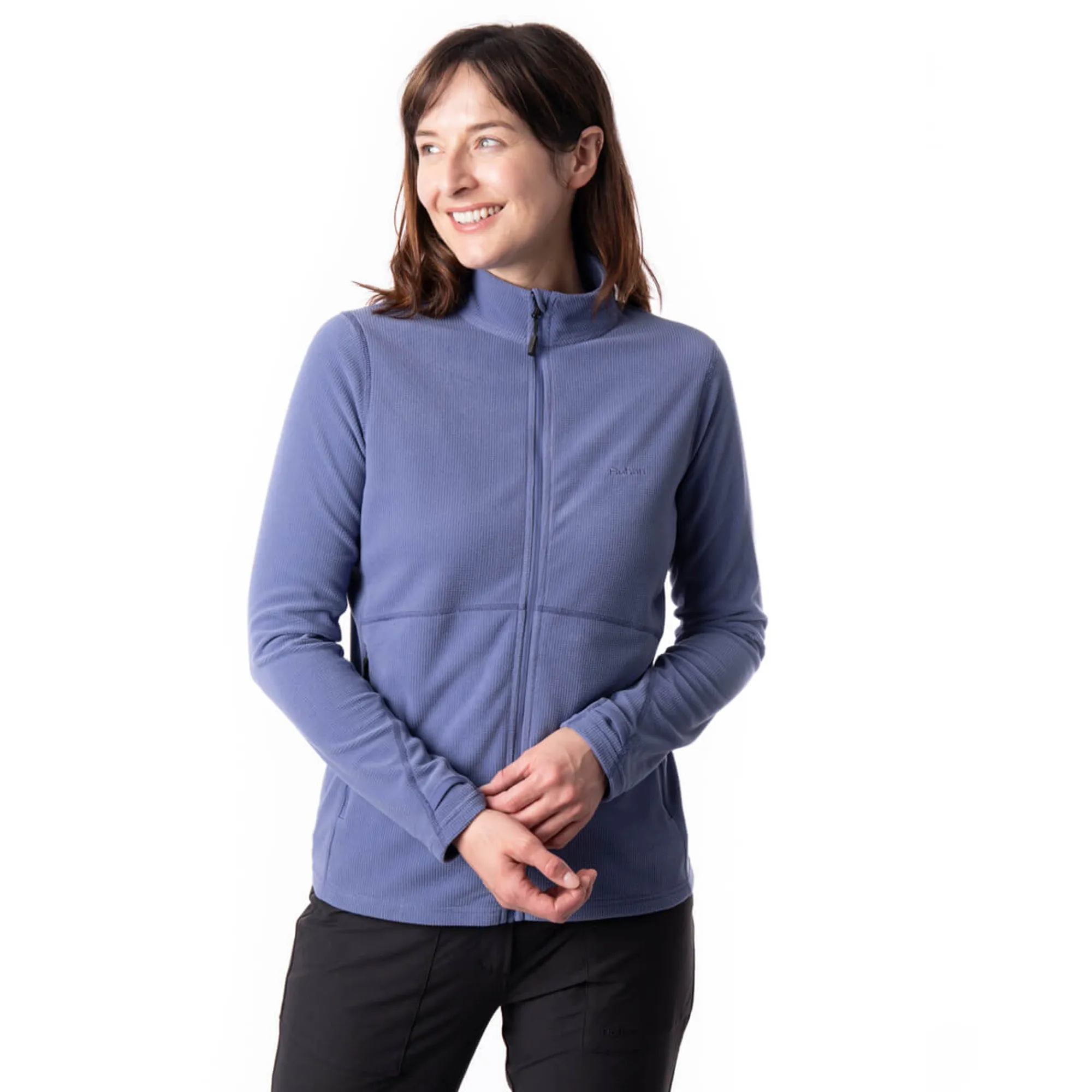 Women Rohan Women'S Microgrid Fleece Jacket Heather Blue