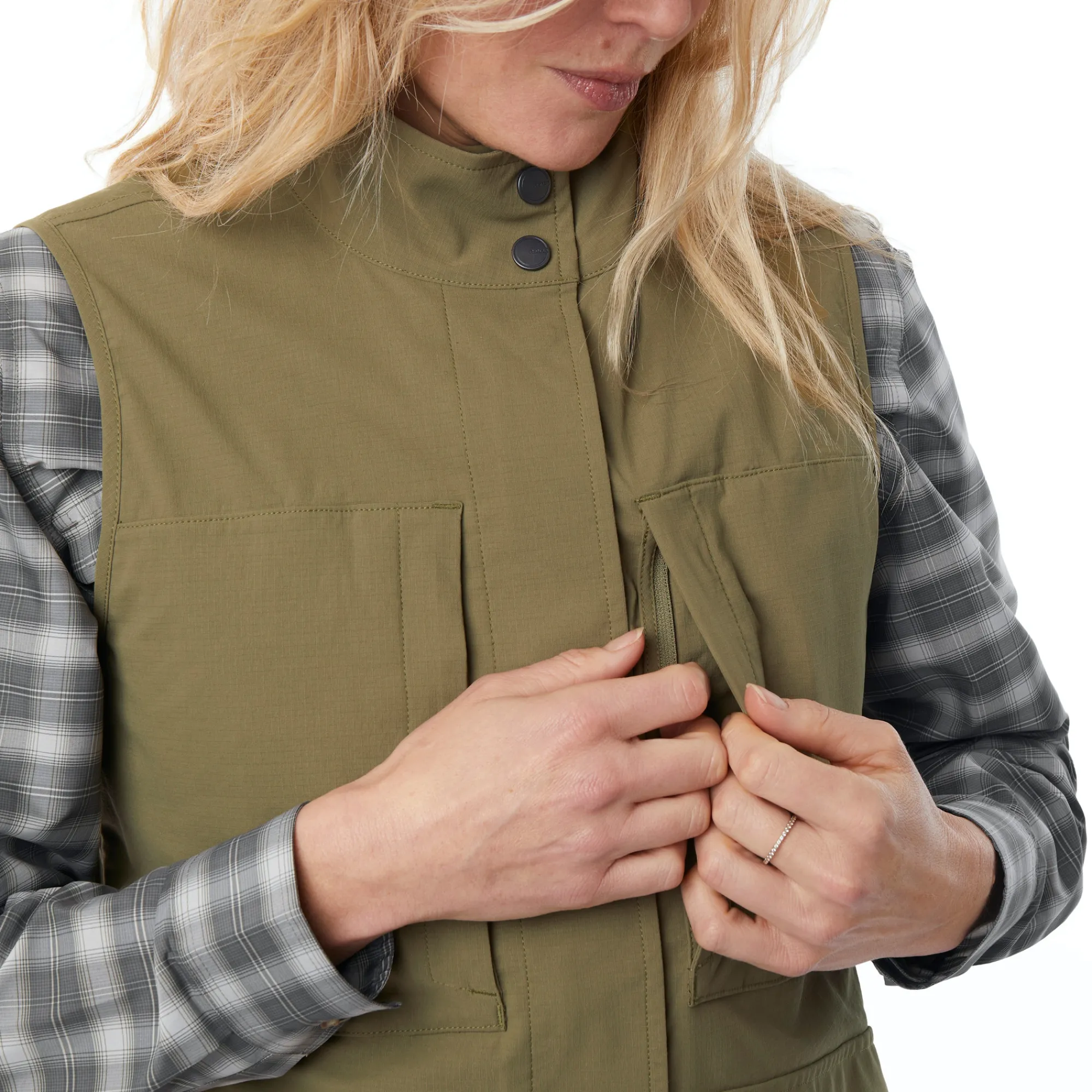 Women Rohan Women'S Pioneer Vest Umber Green