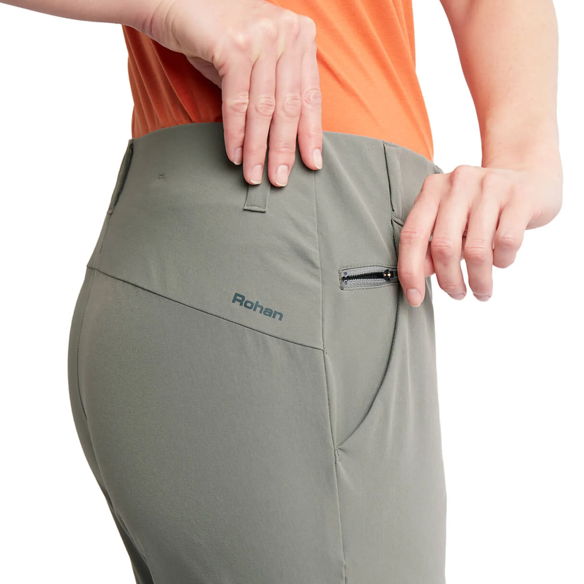 Women Rohan Women'S Roamers Trousers Willow Grey