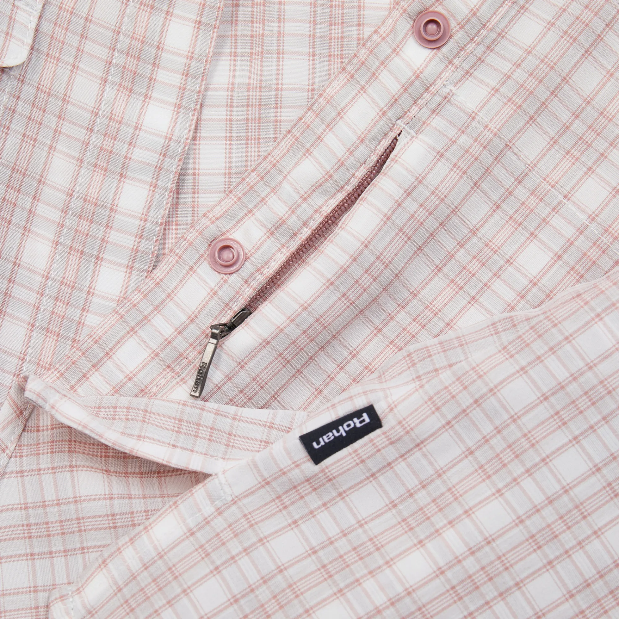 Women Rohan Women'S Sanctuary Shirt Short Sleeve Rose Pink Check