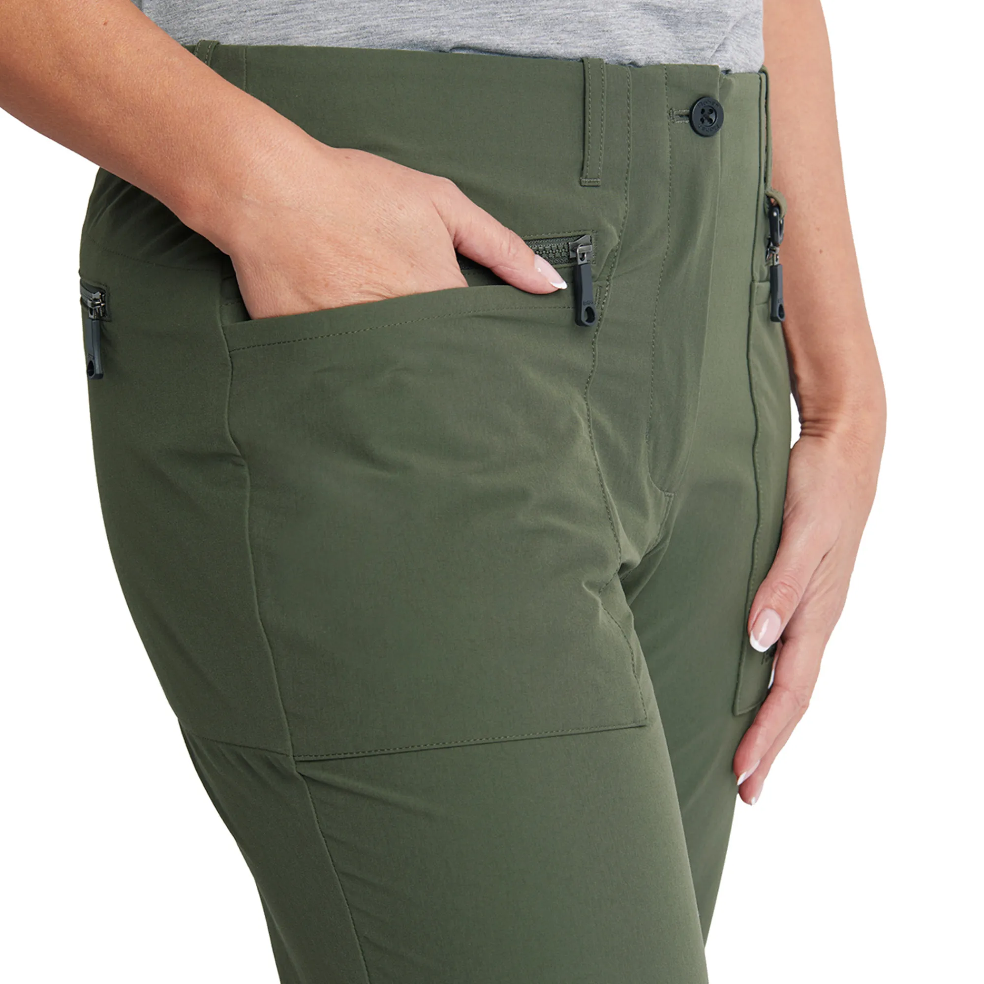 Men Rohan Women'S Stretch Bags Trousers Park Green