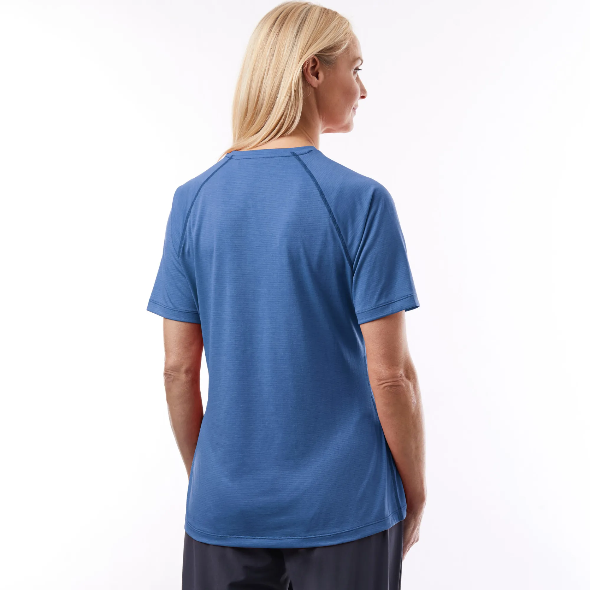 Women Rohan Women'S Vapour Short Sleeve T Azure Blue Marl