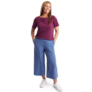 Women Rohan Women'S Voyager Capris Trousers Heather Blue